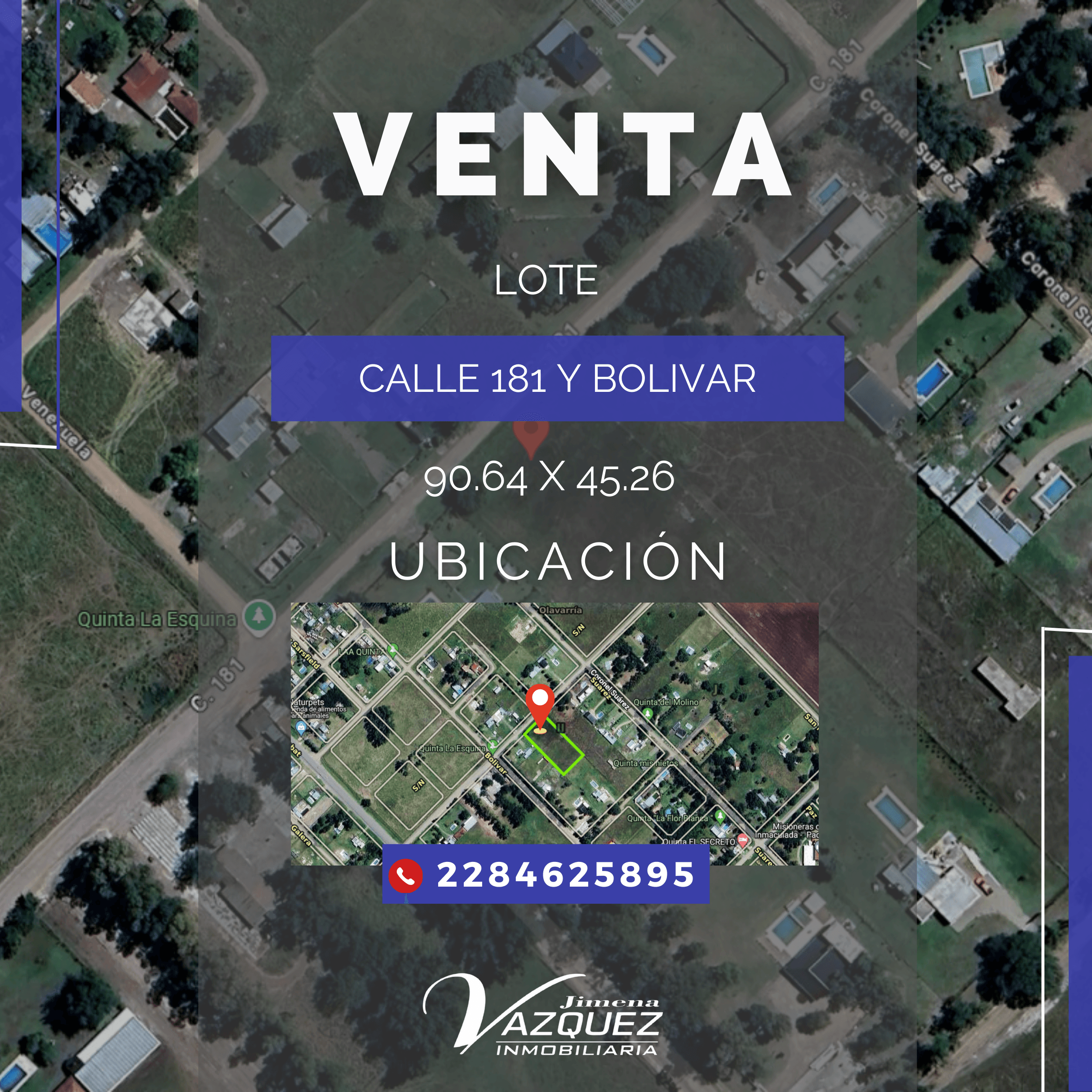 🌳 VENTA | Lote ubicado en Calle 181 y Bolívar