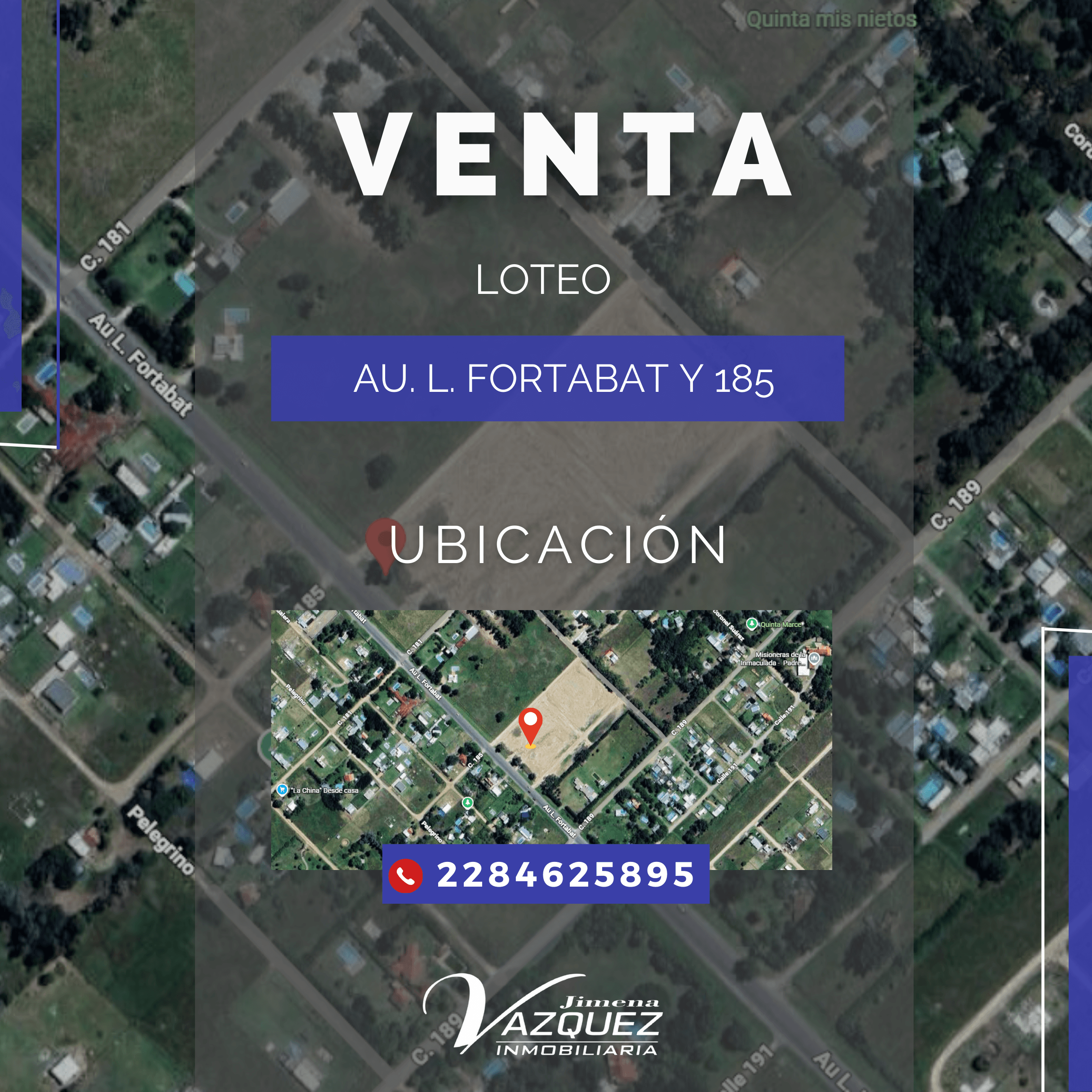 🌳 ¡LOTES DISPONIBLES! 📍Ubicado en Au. L. Fortabat y calle 185
