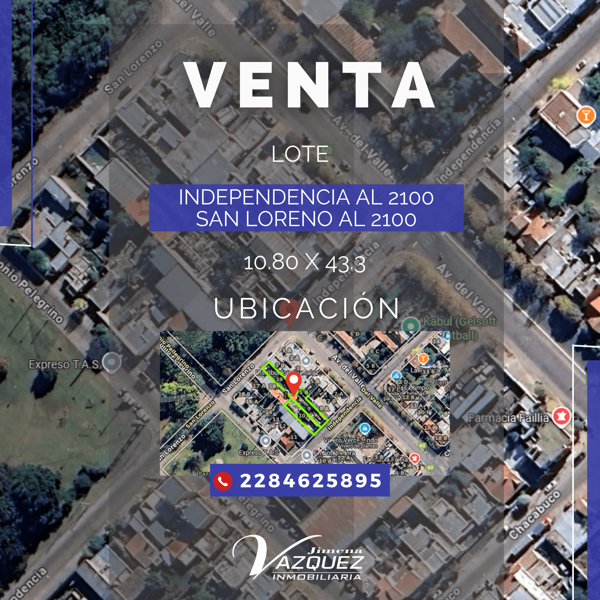 🌳 VENTA | Lote ubicado en Independencia al 2100 / San Lorenzo al 2100